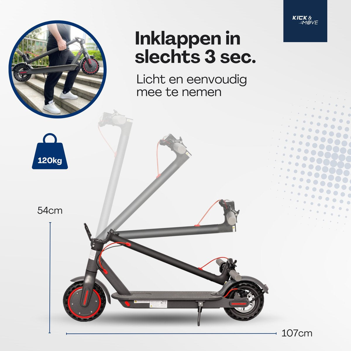 KICK&MOVE x AOVO M365GO Elektrische Step -