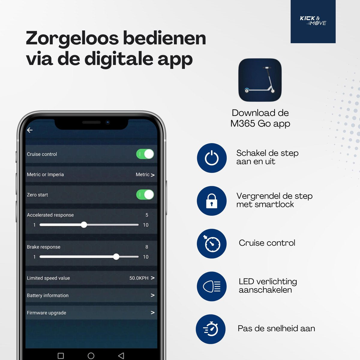 KICK&MOVE x AOVO M365GO Elektrische Step -