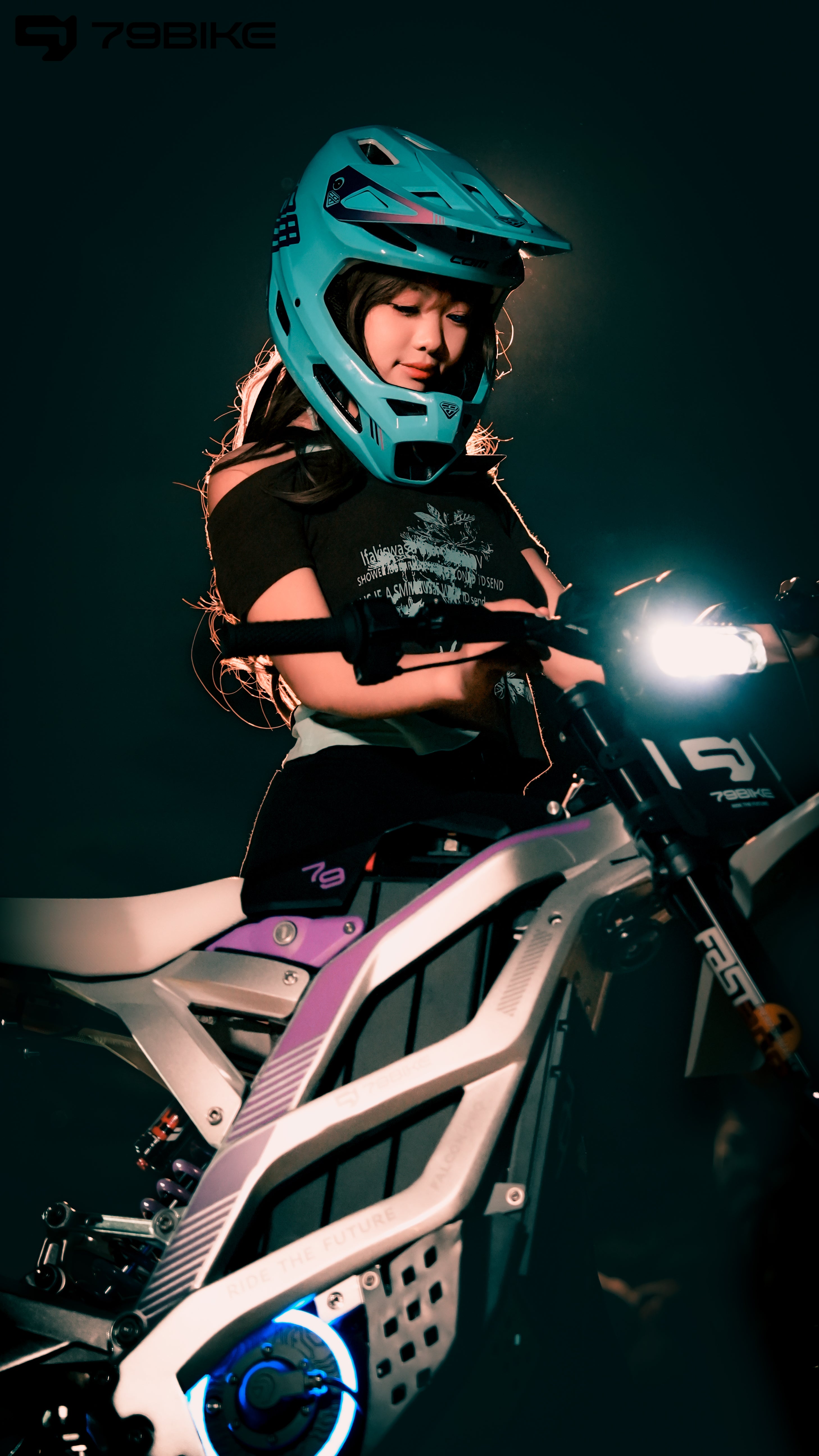 Super Deal! Kick&Move Falcon Pro e-Dirtbike 2025 - Zilver/Paars