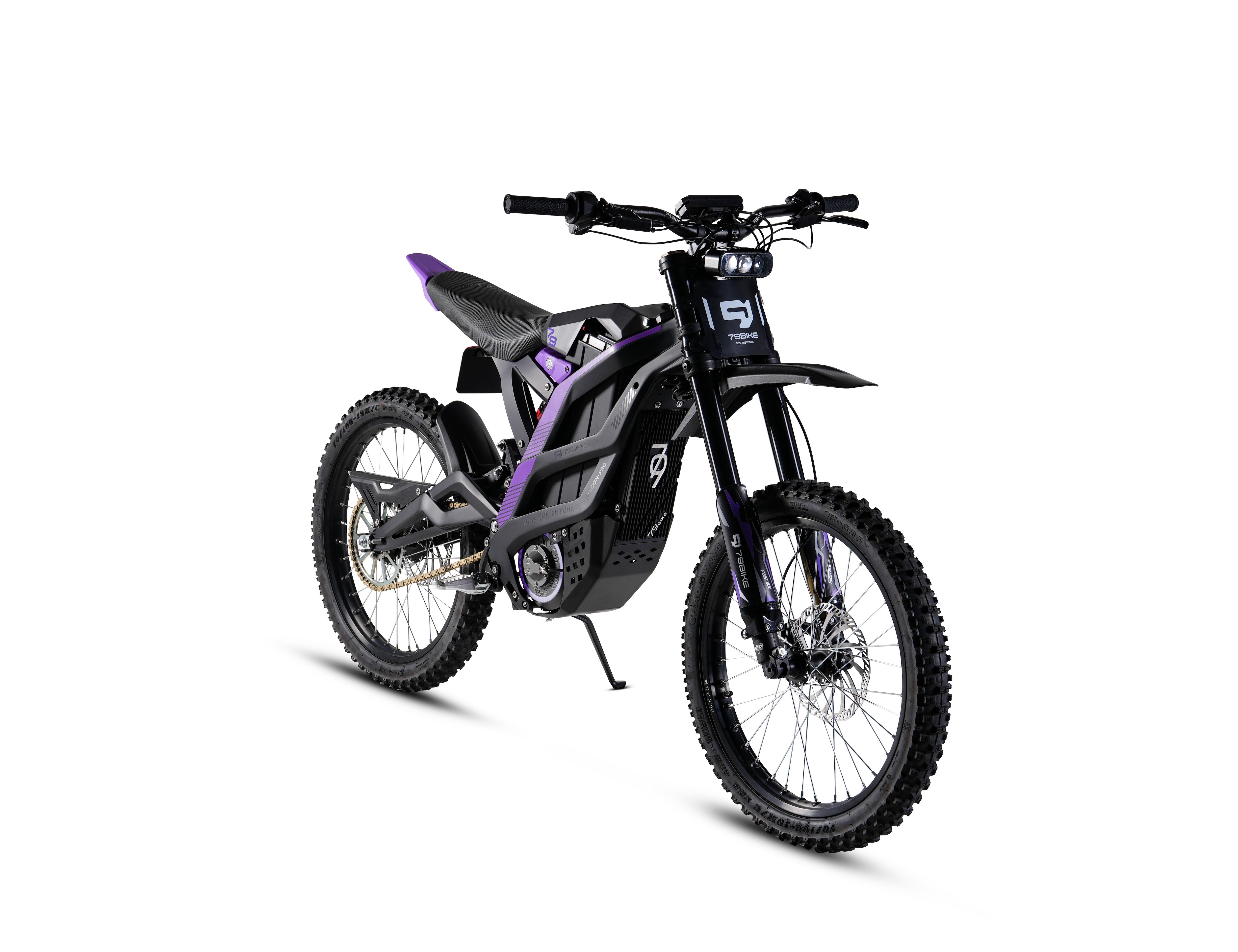 Super Deal! Kick&Move Falcon Pro e-Dirtbike 2025 - Zwaart/Paars