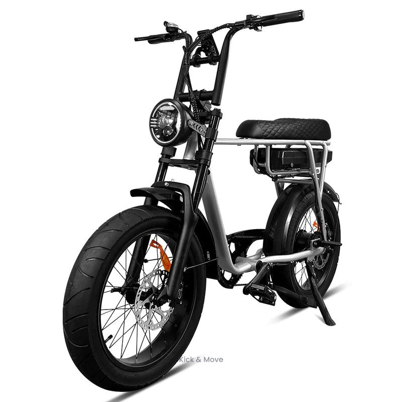 Kick&Move EB2 - Fatbike - Zilver