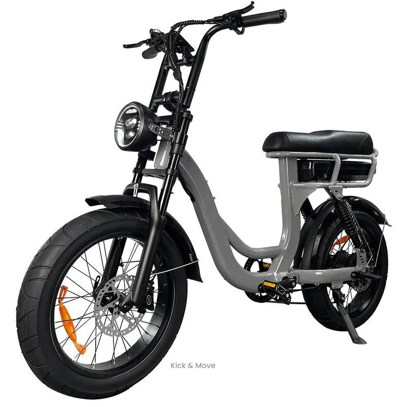Kick&Move EB8 - Fatbike - Grijs