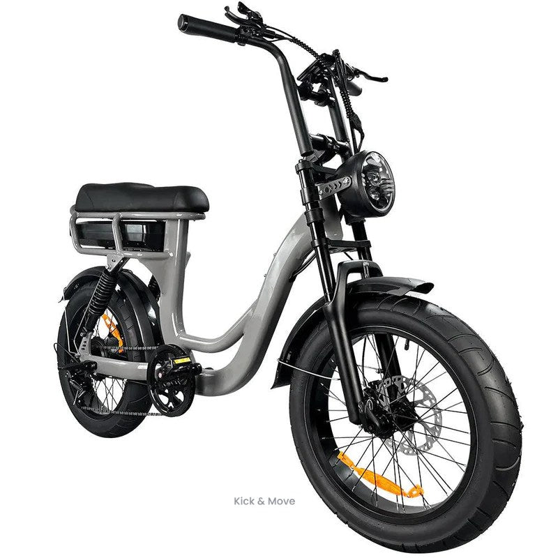 Kick&Move EB8 - Fatbike - Grijs