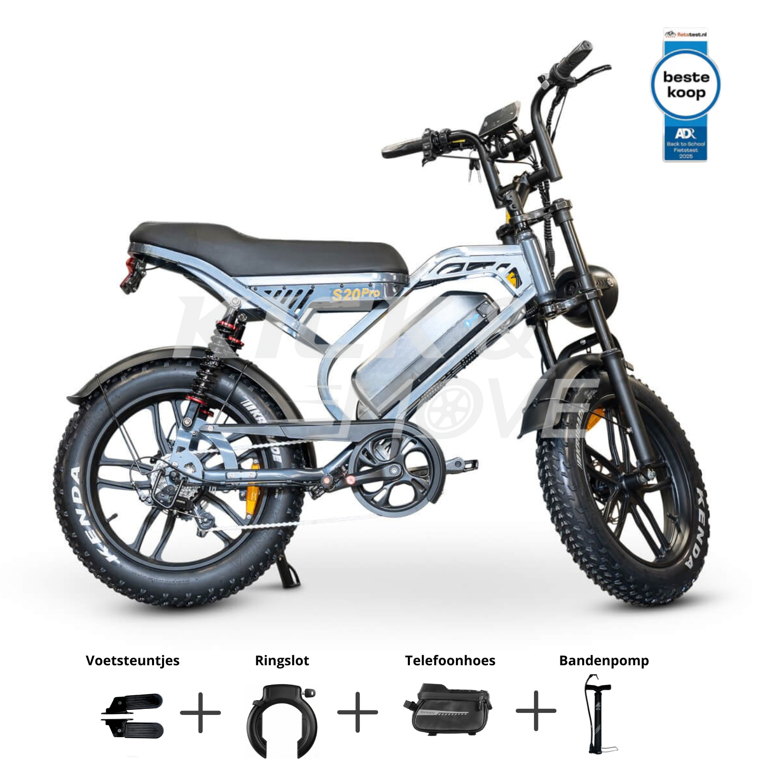 KickMove S20 PRO 9.0 2025 – Dark Grey Met Hydraulische Remmen