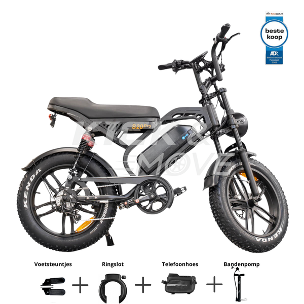 Super Deal! Kick&Move S20 PRO 9.0 2025 - Zwart - Hydraulische remmen